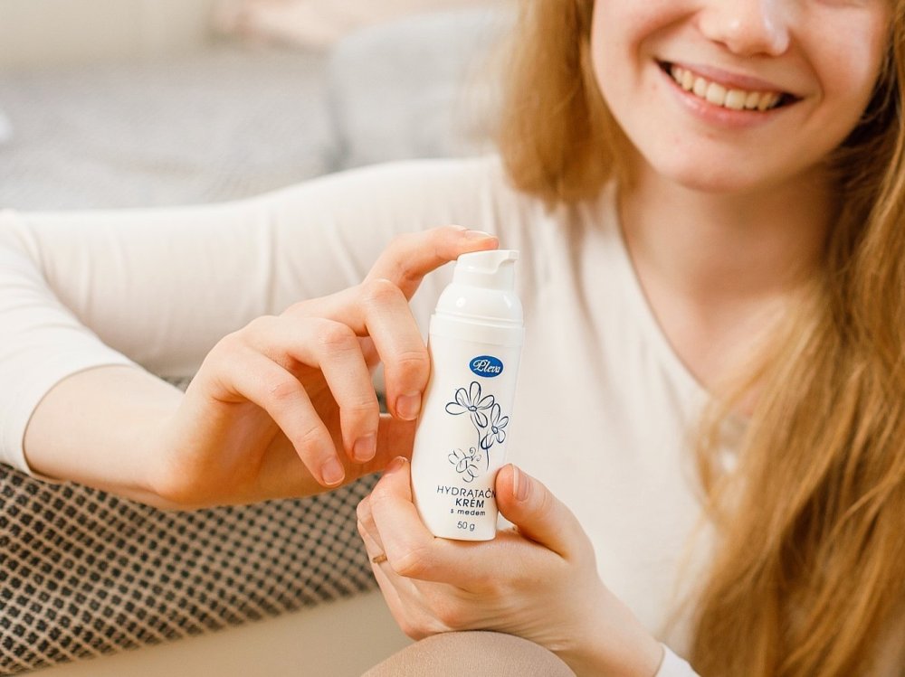 Hydratační krém s medem, Pleva