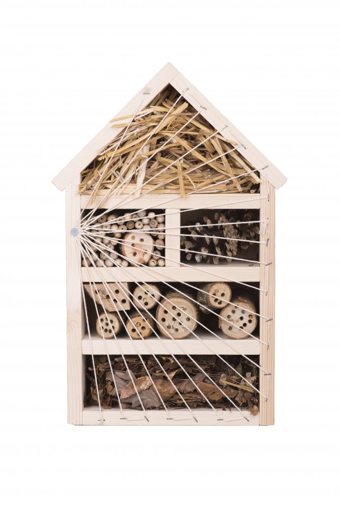 Pleva Hmyzí hotel pro užitečný hmyz a včelky samotářky - dřevěný, 44 x 28 cm