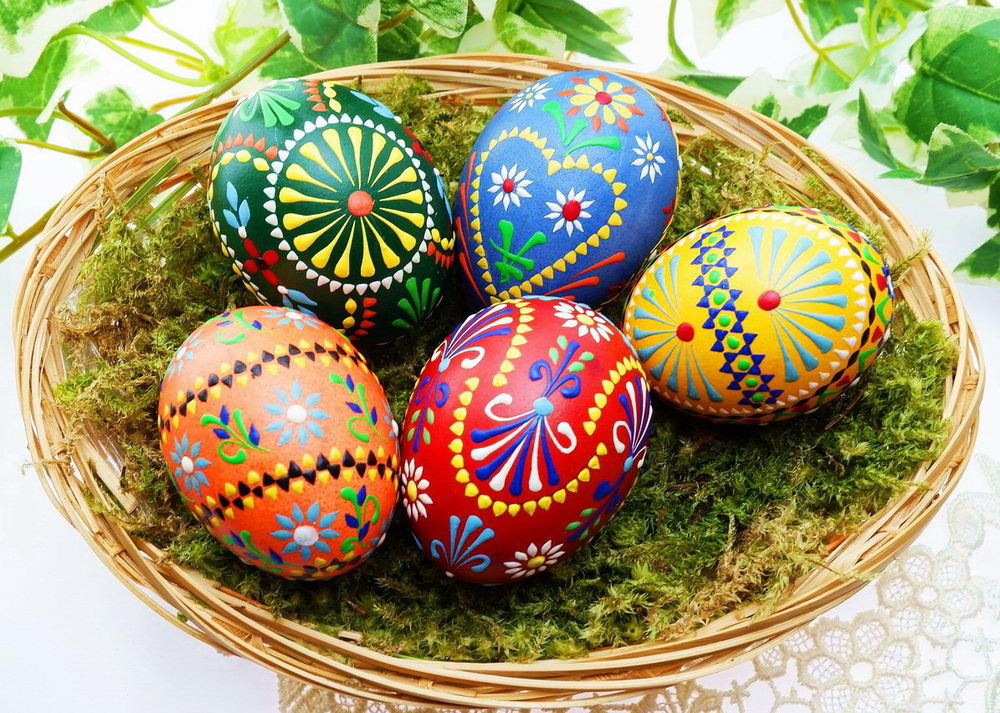 Velikonoční tradice a zvyky, barvení vajec - Pleva