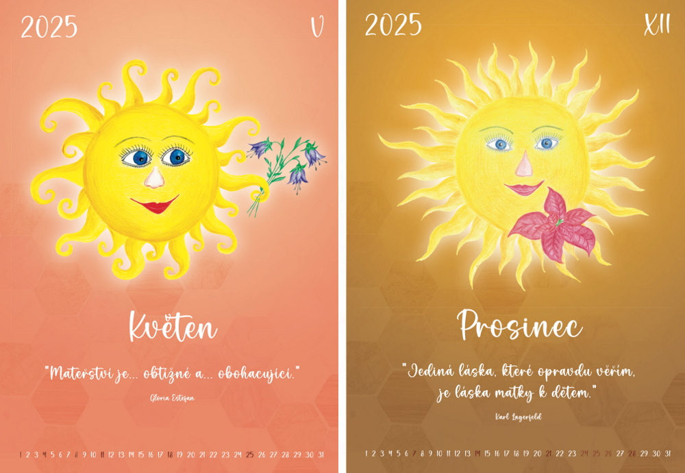 Kalendář sluníčka 2025 Hana Plevová