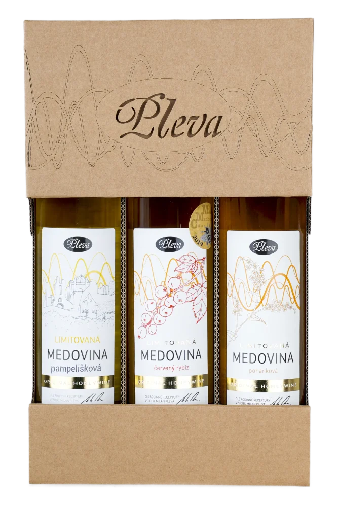 Vánoční ochutnávka tří limitovaných medovin Pleva