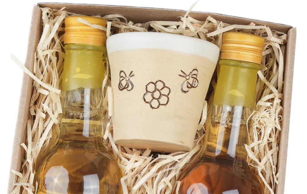 dárková sada Luxusní medoviny Jin - Jang, Pleva