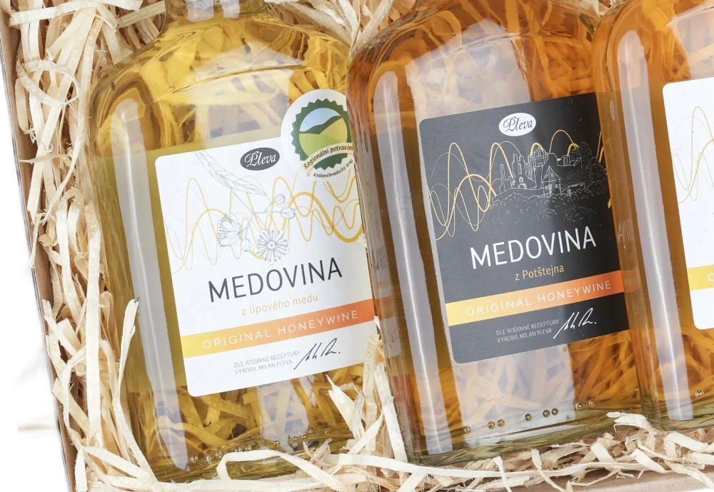 Dárková sada medovin Vnitřní pohlazení pro dva, Pleva