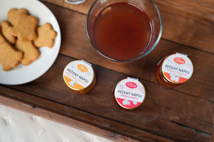 Pečené ovocné čaje s medem, Pleva